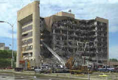 Murrah building after the explosion