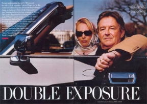 Cover photo for Vanity Fair article of Wilson and Plame